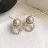 Dainty Pearl and Gold Ear Studs - Deepika's Adornments