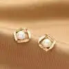 Dainty Zircon Square Studs - Deepika's Adornments