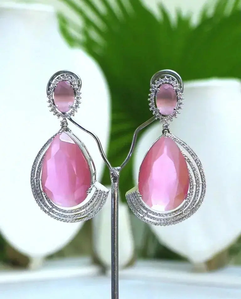 Simple with Elegance-CZ Earrings - Deepika's Adornments