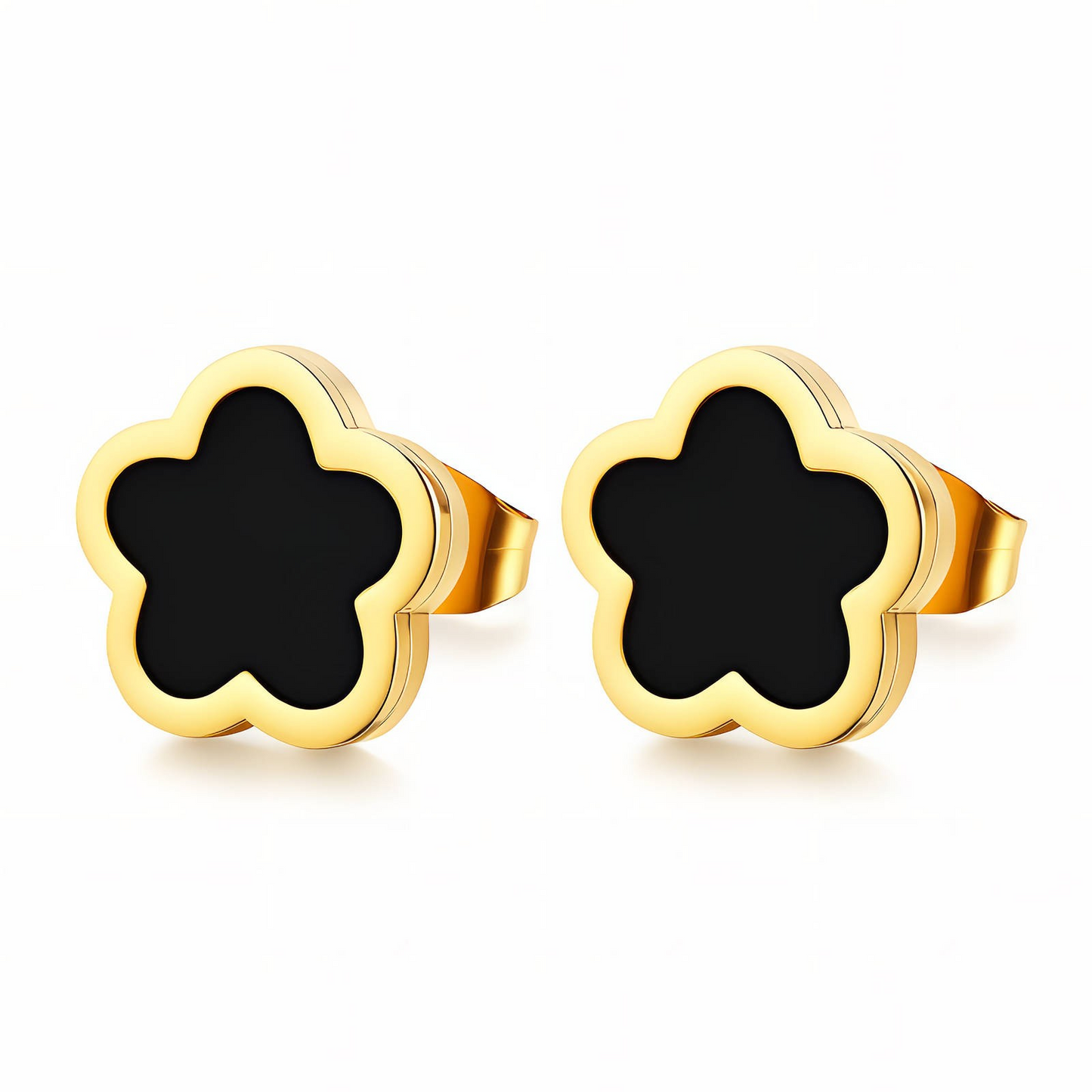Flower Meadow Earrings | 18K Gold Plated Stainless Steel | Waterproof & Hypoallergenic Glozzo Wholesale Jewelry