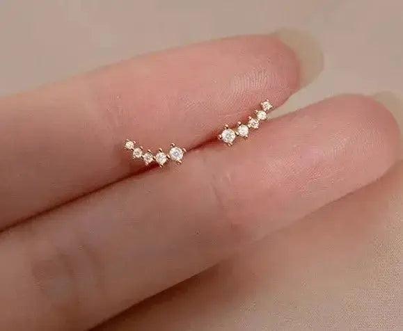 Sterling Silver Studs Helix Dainty - Deepika's Adornments