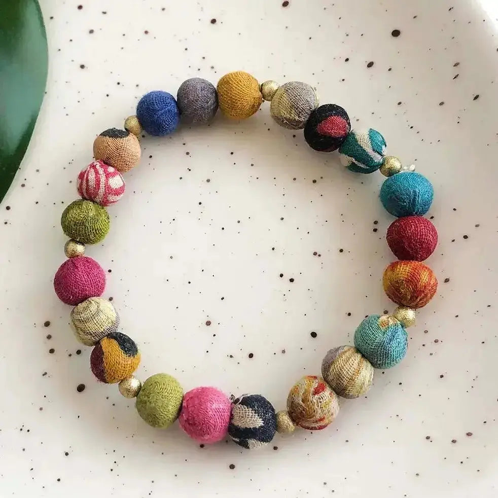 Kantha Sonnet Bracelet - Deepika's Adornments
