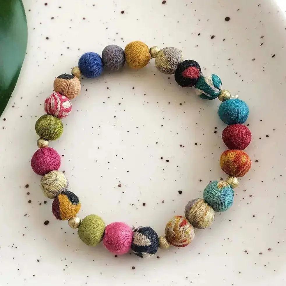 Kantha Sonnet Bracelet - Deepika's Adornments