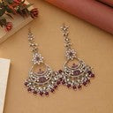 Purple Color Kundan Earrings With Festive Kundan Earrings Deepika's Adornments