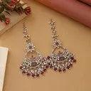 Purple Color Kundan Earrings With Festive Kundan Earrings Femnari