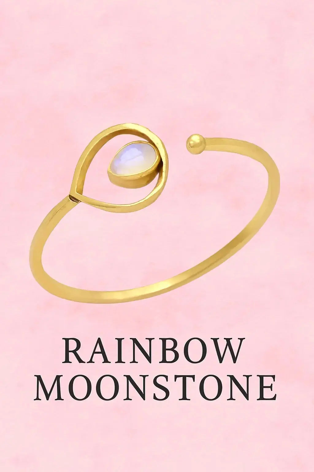 Sterling Silver Bracelet rainbow moonstone hydro stones openable bracelet handcrafted by skilled artisans from Jaipur.