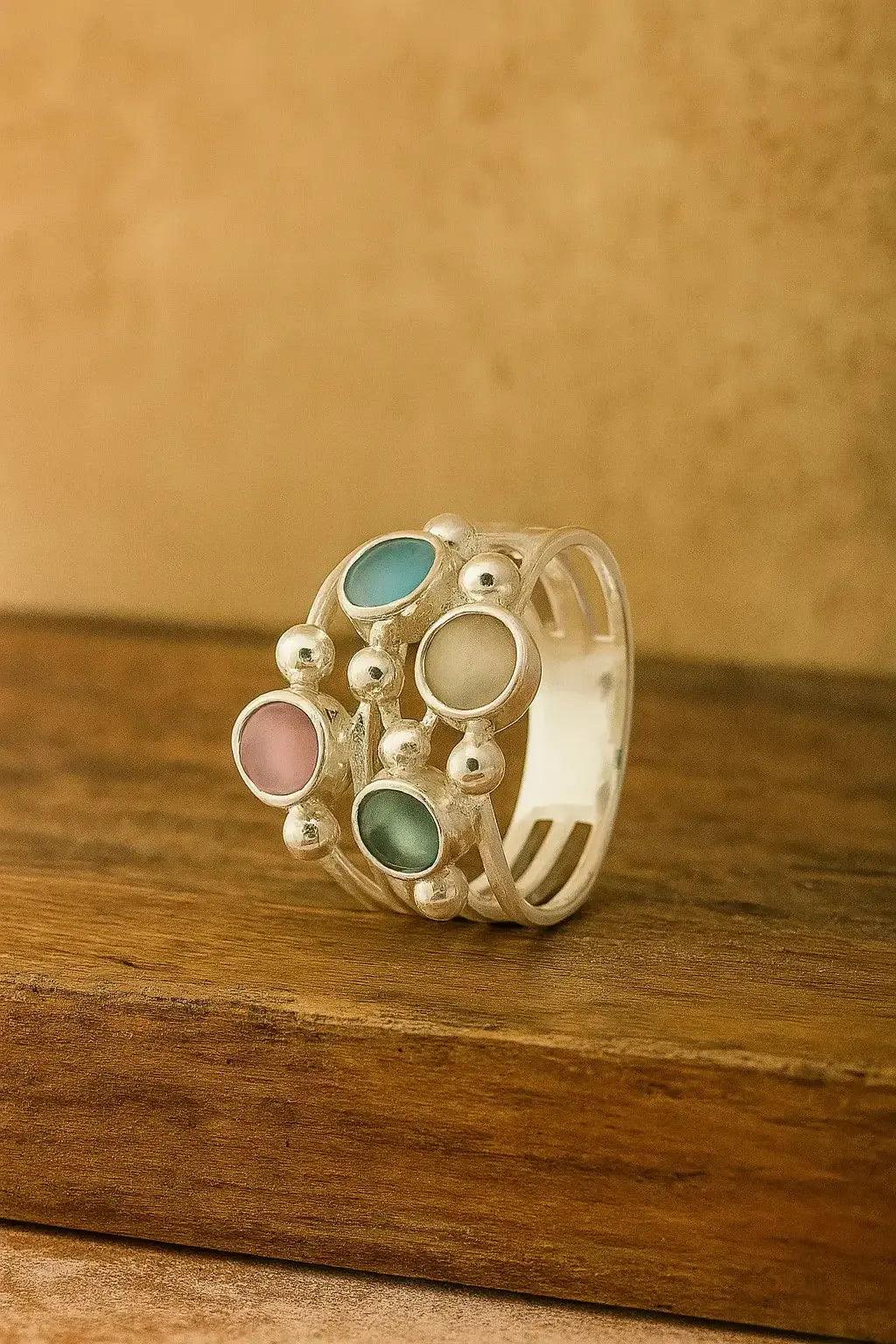 Sterling Silver Ring Multi - Deepika's Adornments