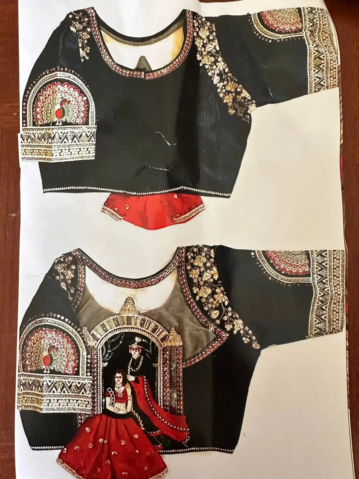 Blouse design SHAADI Black - Deepika's Adornments