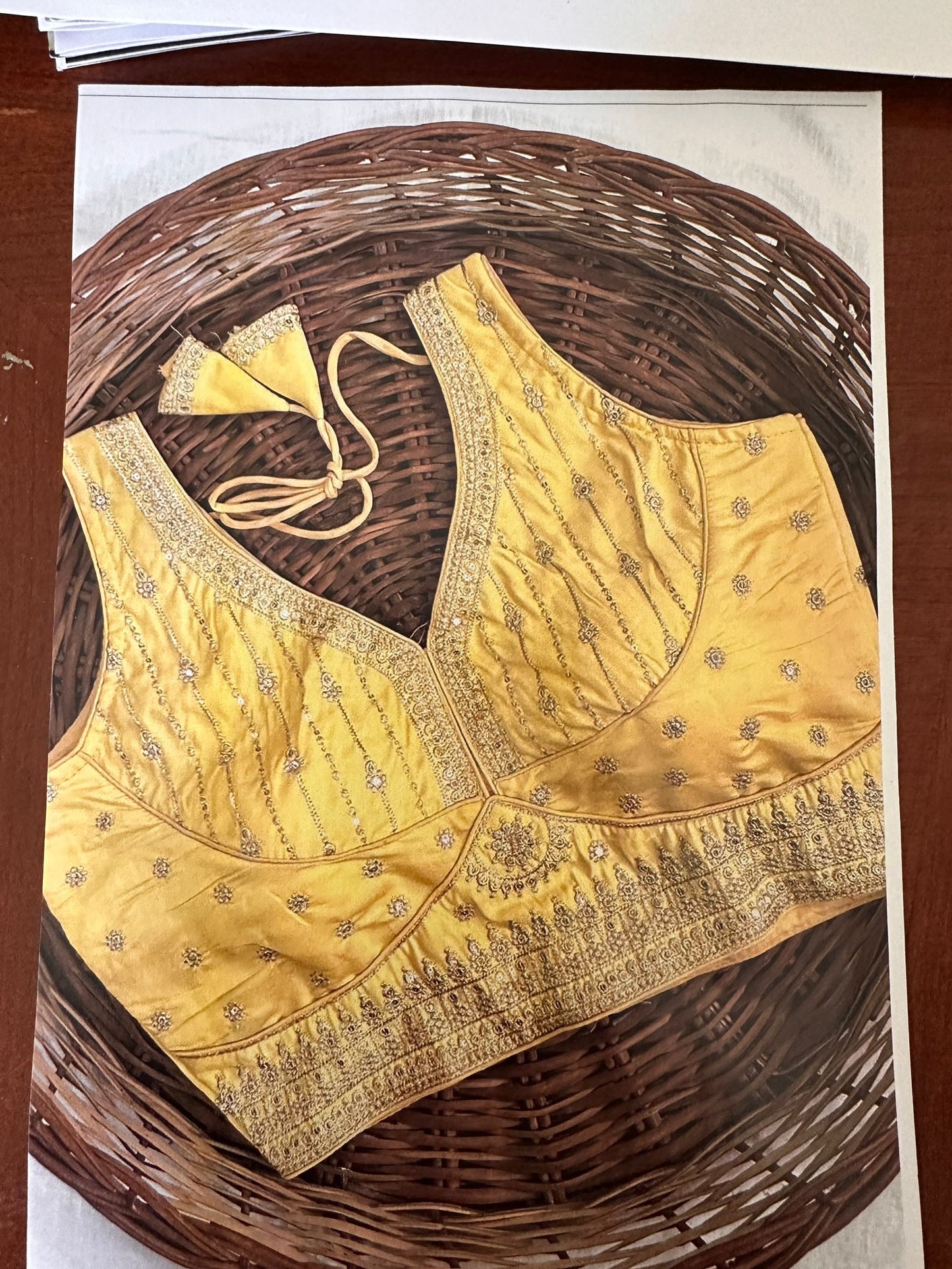 Sareeka Fancy Blouse Gold