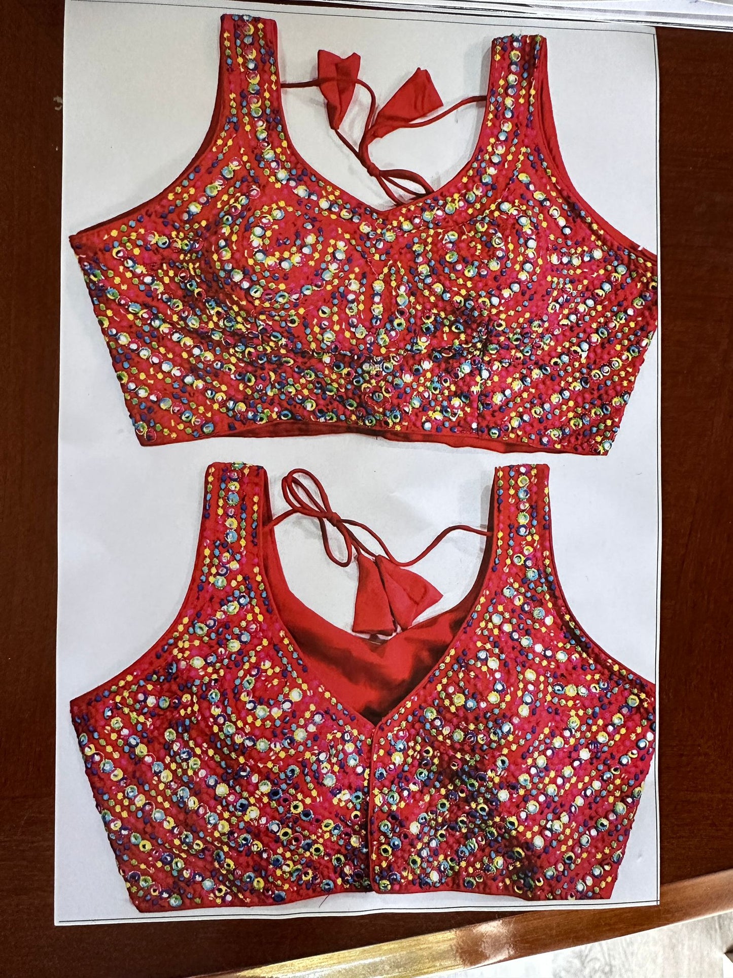 Malati Blouse -Red A