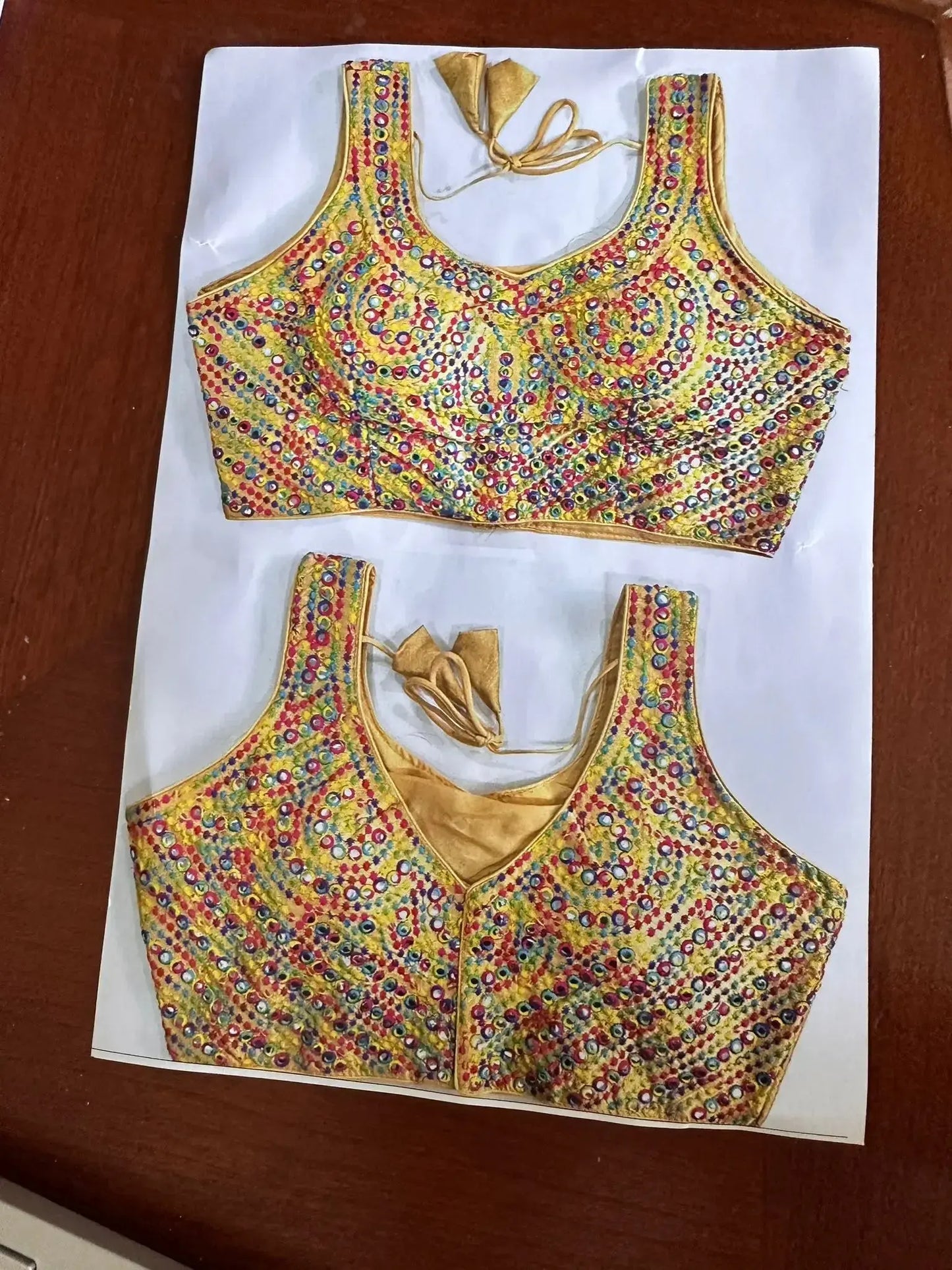 Malati Blouse- Gold A - Deepika's Adornments