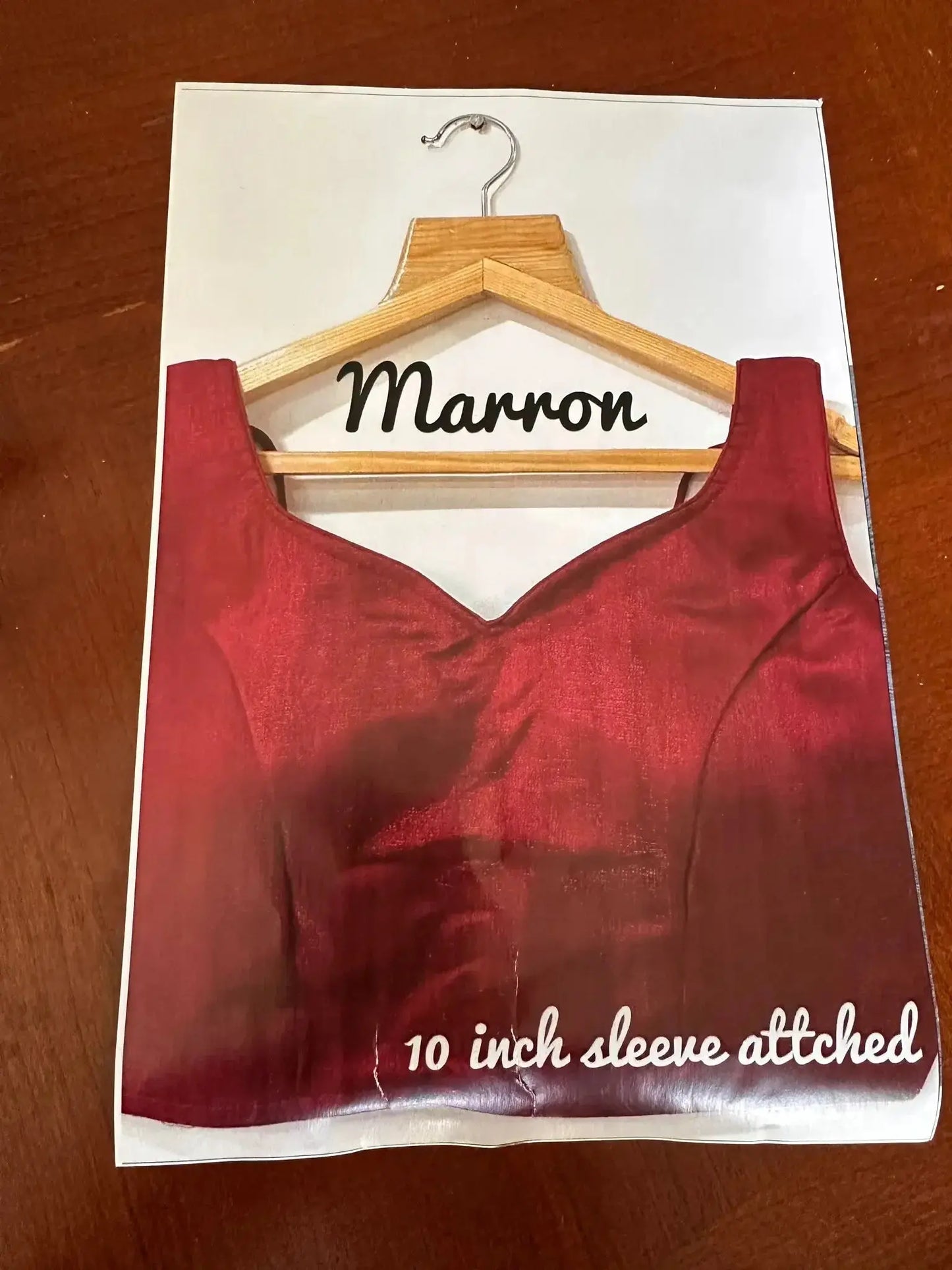 Shaburi Milan Silk Readymade Blouse -Maroon - Deepika's Adornments