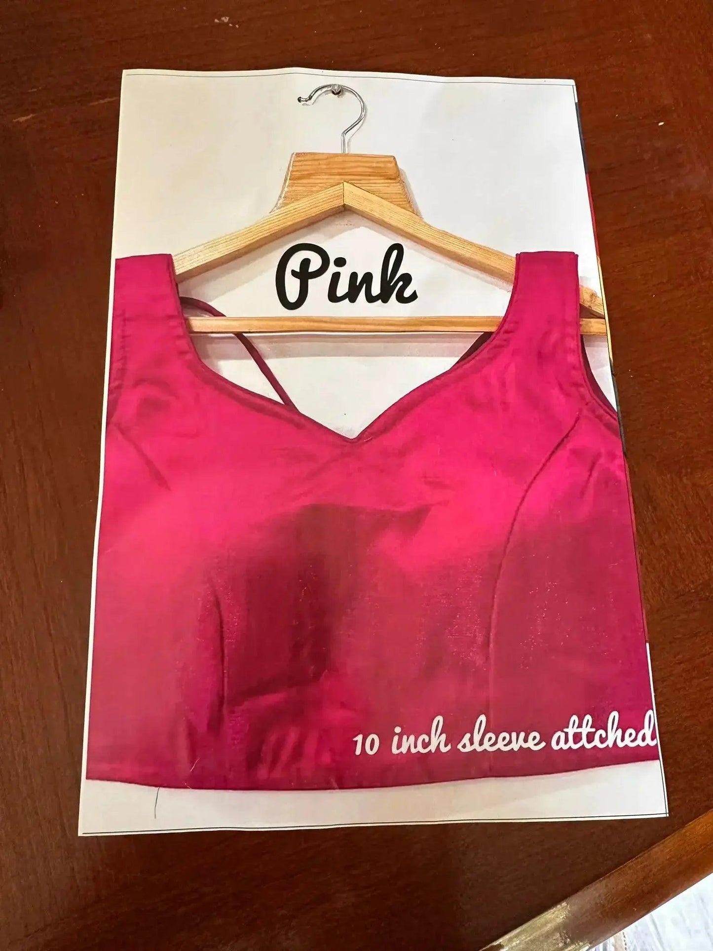 Shaburi Milan Silk Readymade Blouse - Fuchia - Deepika's Adornments