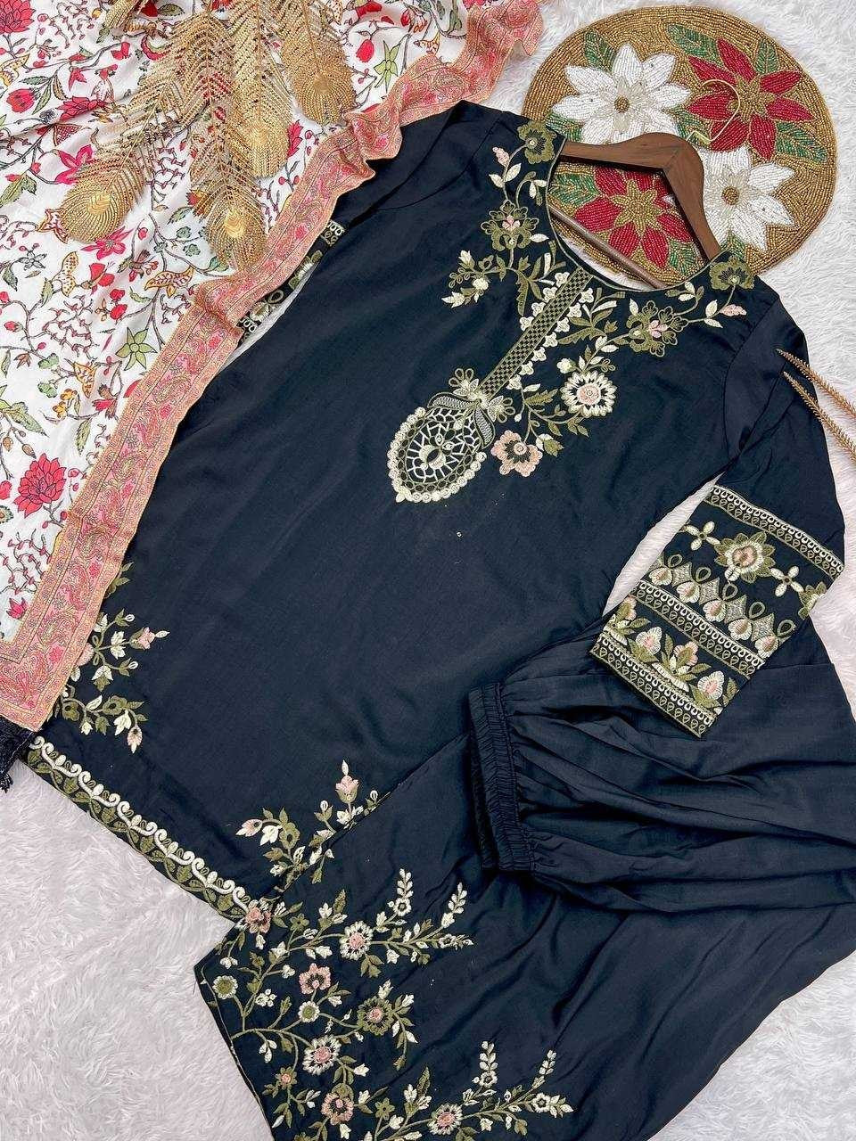 Pure Maska Silk Farshi Salwar Suit