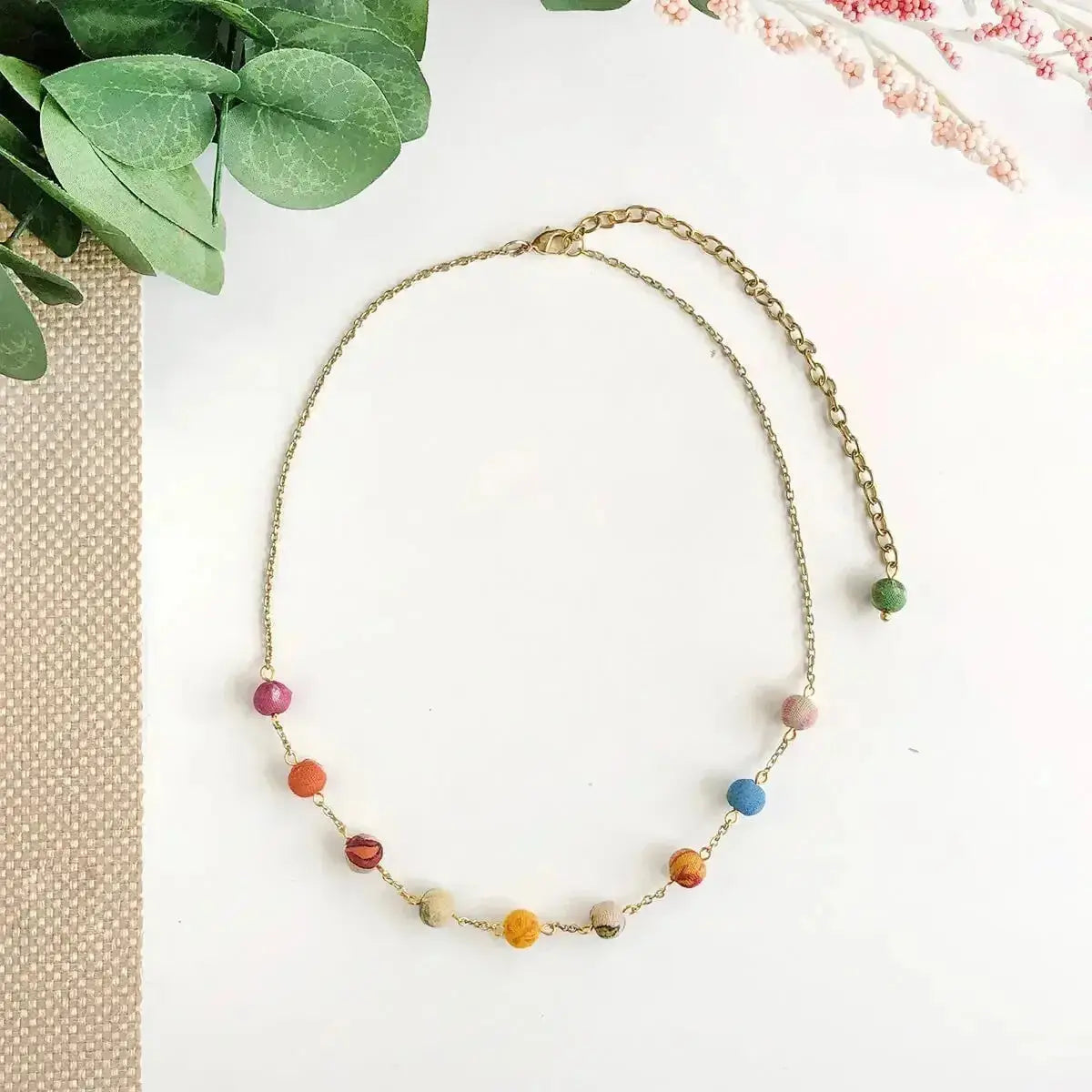 Kantha Cleo Necklace - Deepika's Adornments