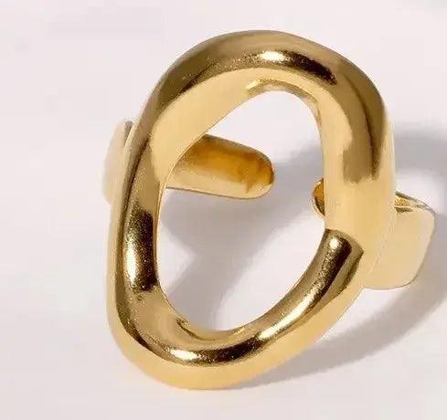 Non-Tarnish Ring Gold Adjustable - Deepika's Adornments