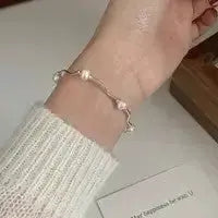 Sterling Silver Jewelry Pearl Bracelet perfect for weddings, very cute and elegant