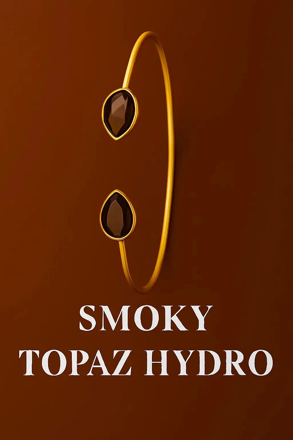 Sterling Silver Bracelet-SMOKY TOPAZ - Deepika's Adornments