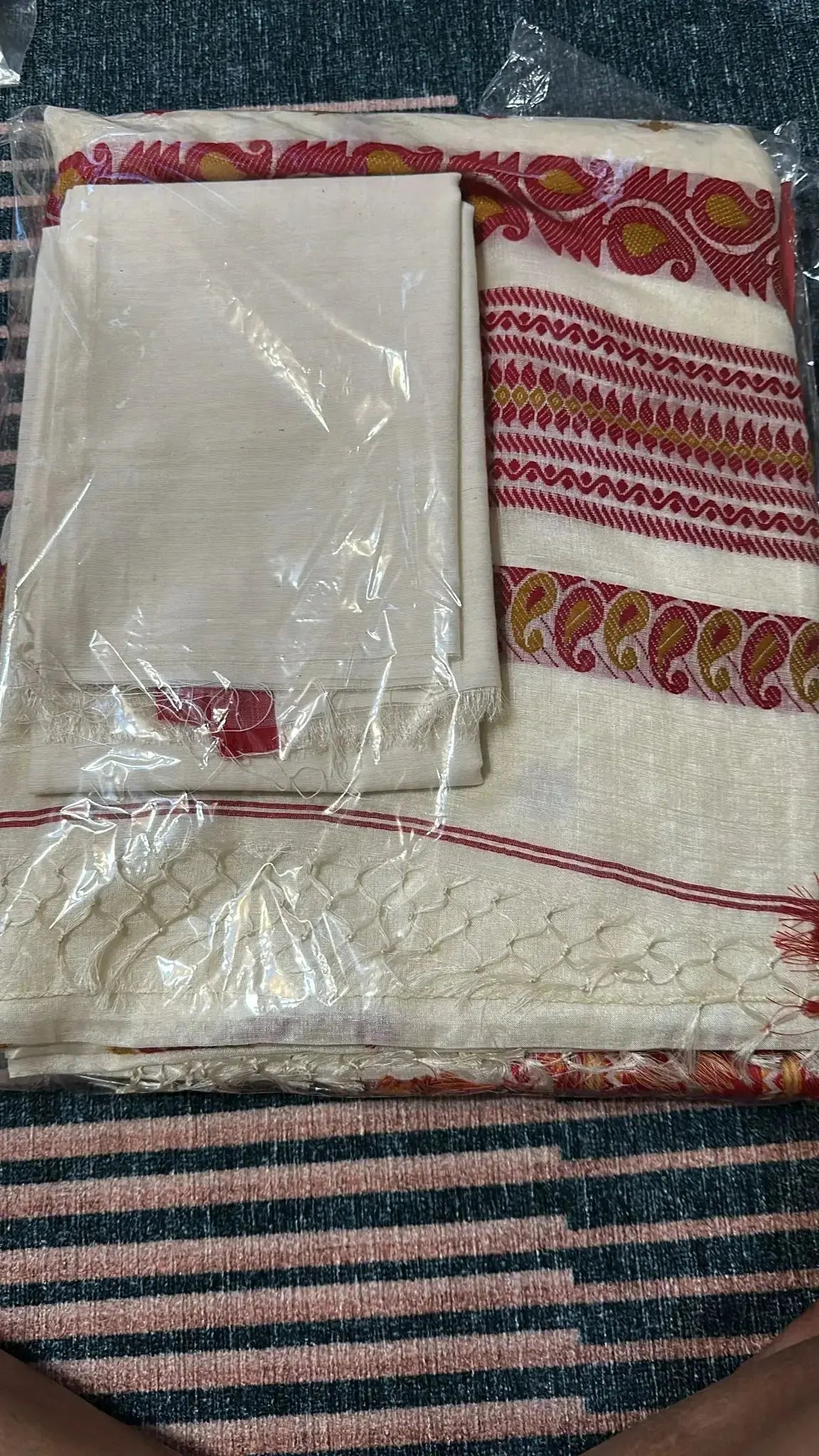 Handloom Tussar Silk Traditional Saree - Deepika's Adornments