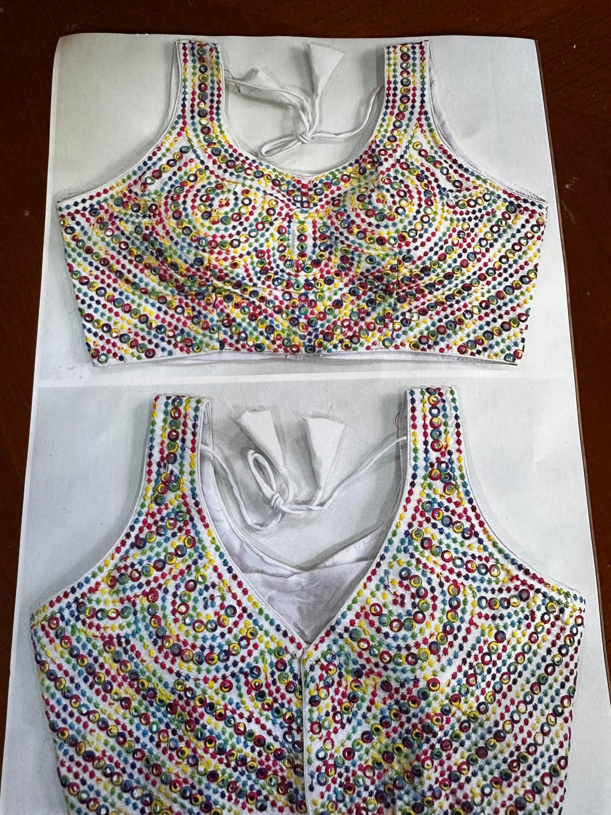 Shaburi Milan Silk Blouse- White 2