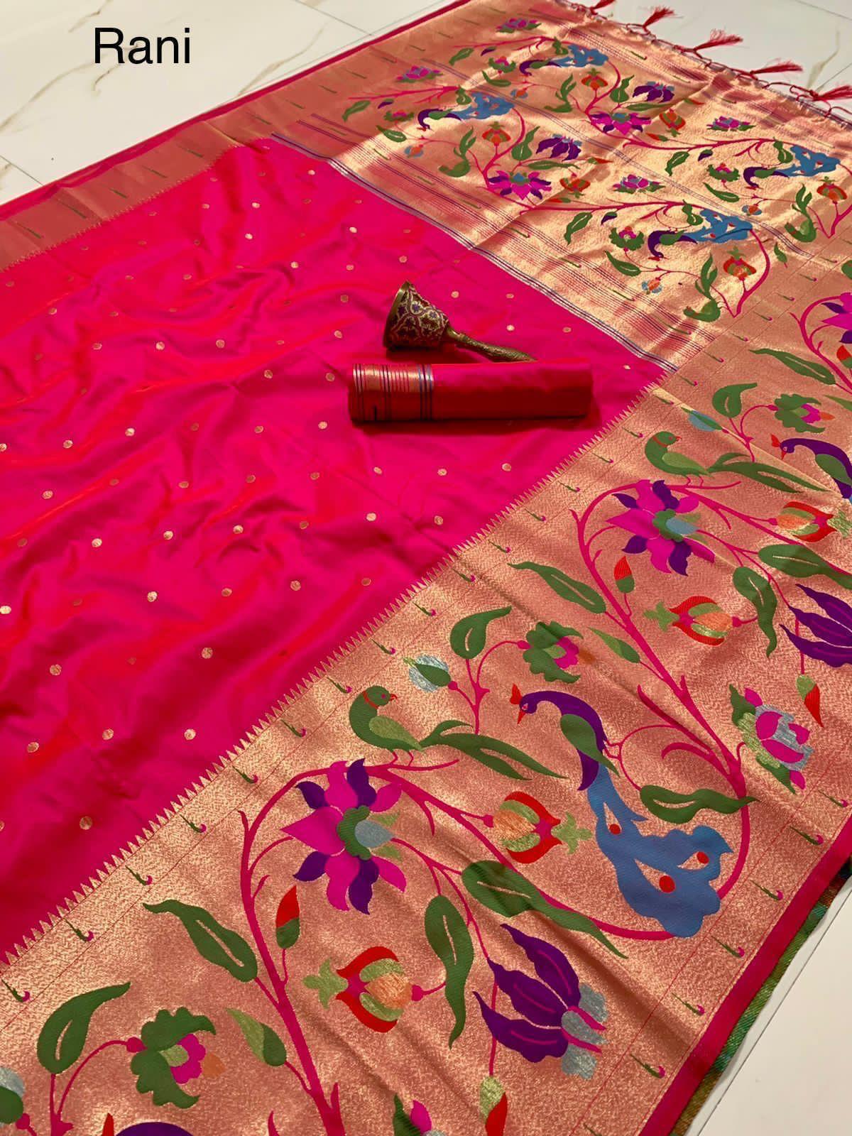 Soft Kanchipuram Paithani Saree-RANI