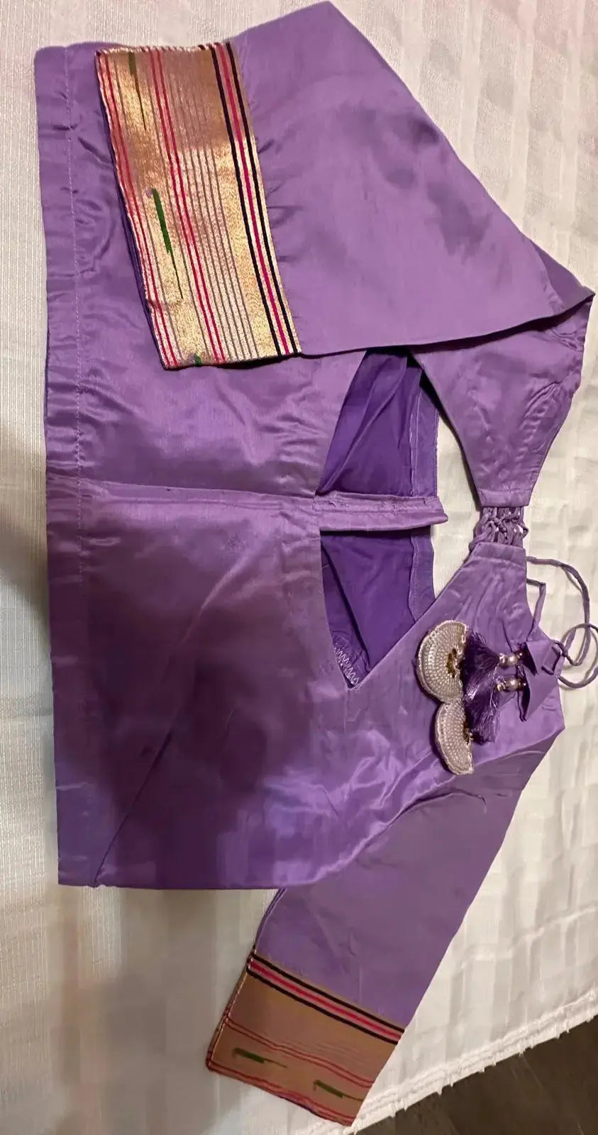 Soft Kanchipuram Paithani Saree-Light Purple - Deepika's Adornments