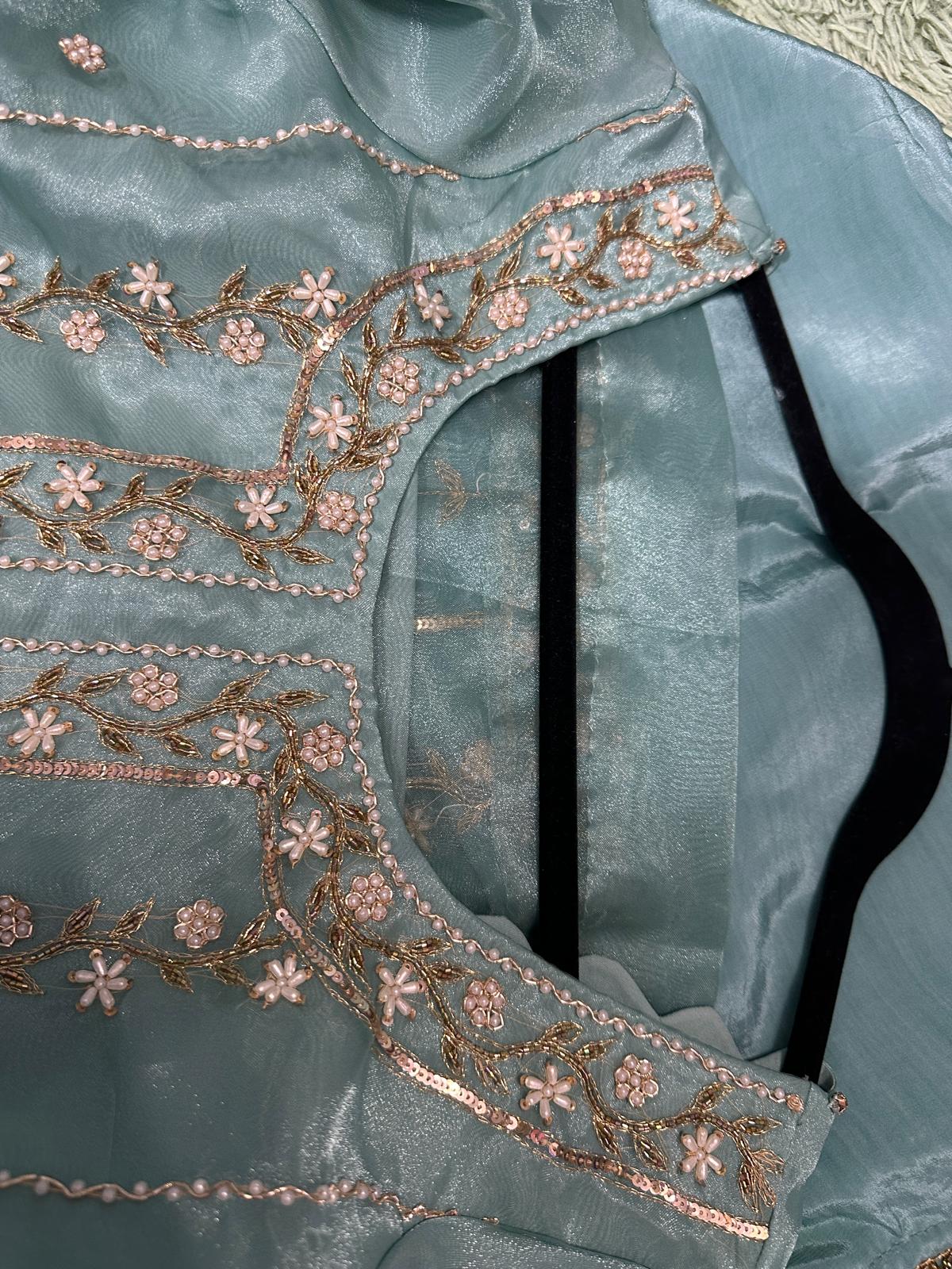 Boutique Custom Stitched Plazzoo Suit