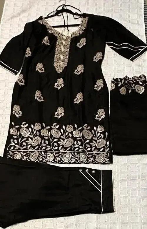 indian straight kurti with pants - Deepika's Adornments