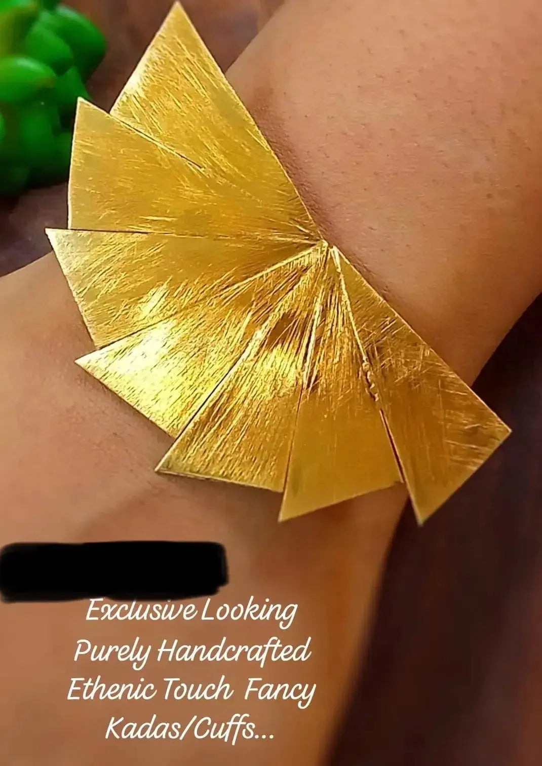 Handcrafted Brass with Natural Stones C230 - Deepika's Adornments