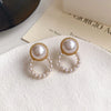 Pearl and Gold Ear Studs