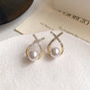 Pearl and Gold Ear Studs