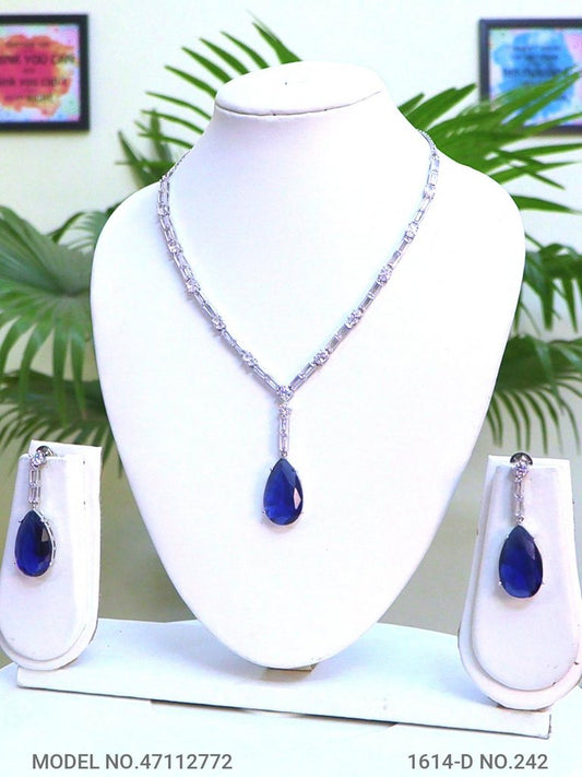 CZ Necklace Set-Nalina