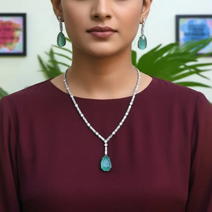 Classic Statement Jewelry in Mint - Deepika's Adornments