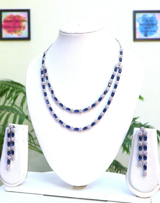 Statement Double Layer Necklace Set