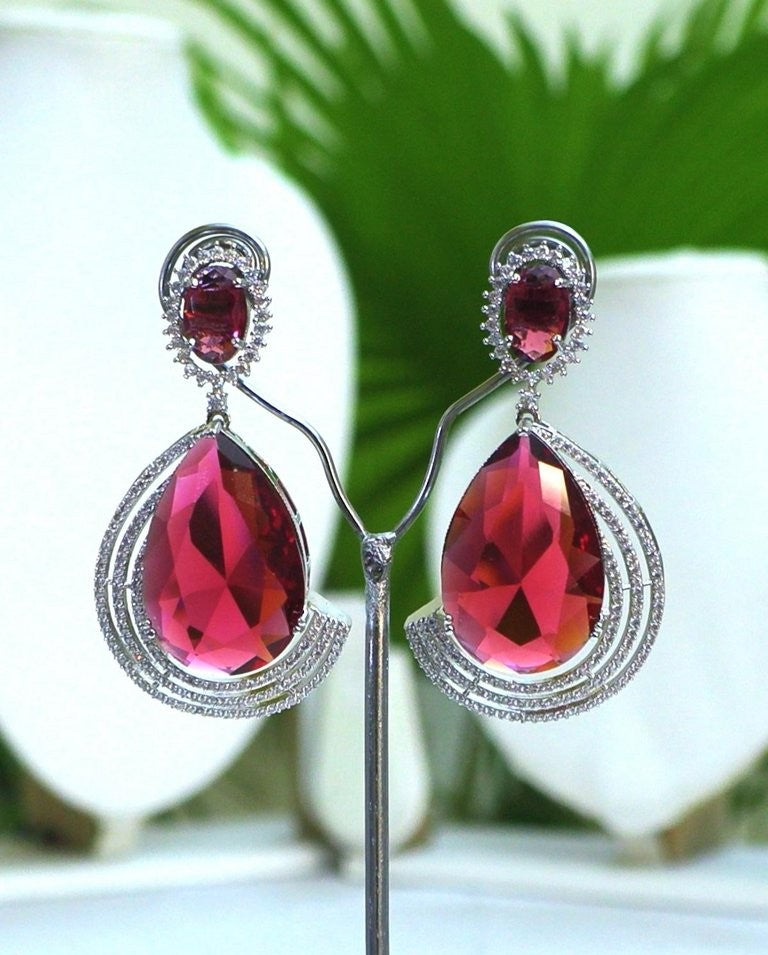Simple with Elegance-CZ Earings