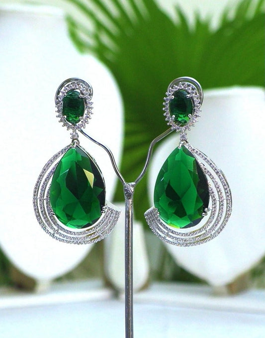 Simple with Elegance-CZ Earings