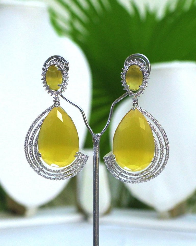 Simple with Elegance-CZ Earings