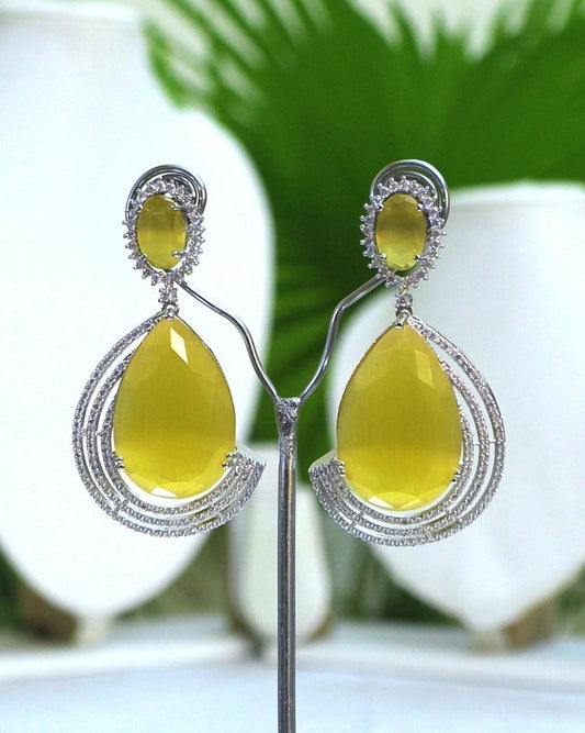 Simple with Elegance-CZ Earings