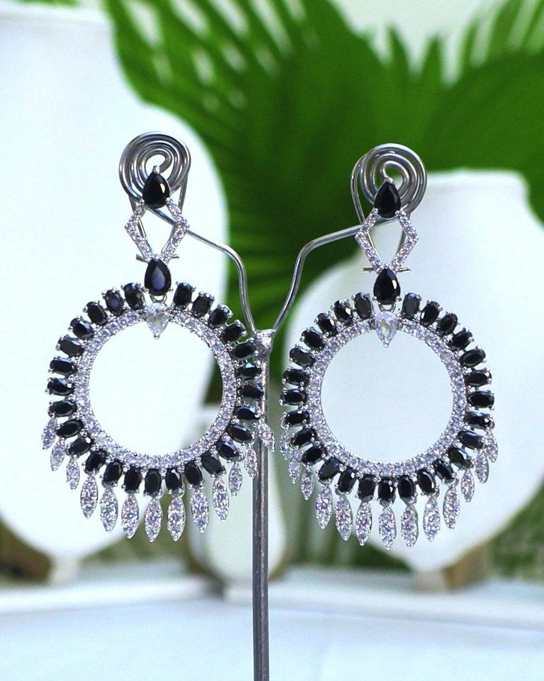 Black Statement Earrings