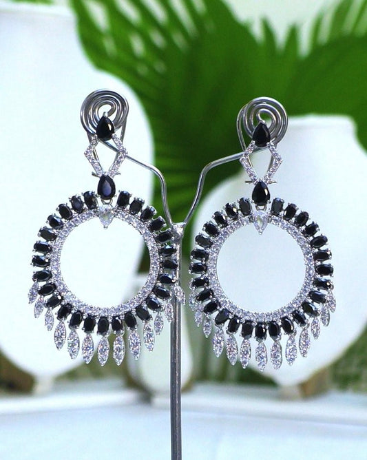 Black Statement Earrings