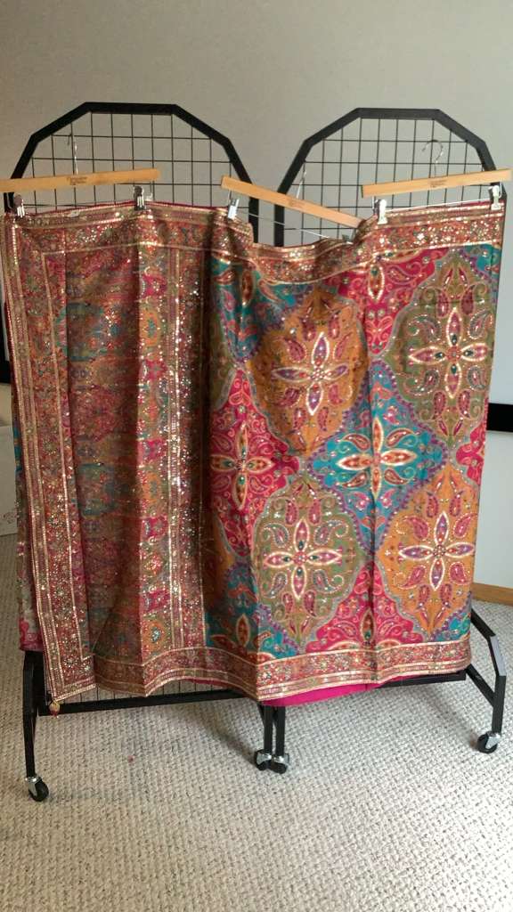 Party wear saree with stitched blouse Deepika's Adornments