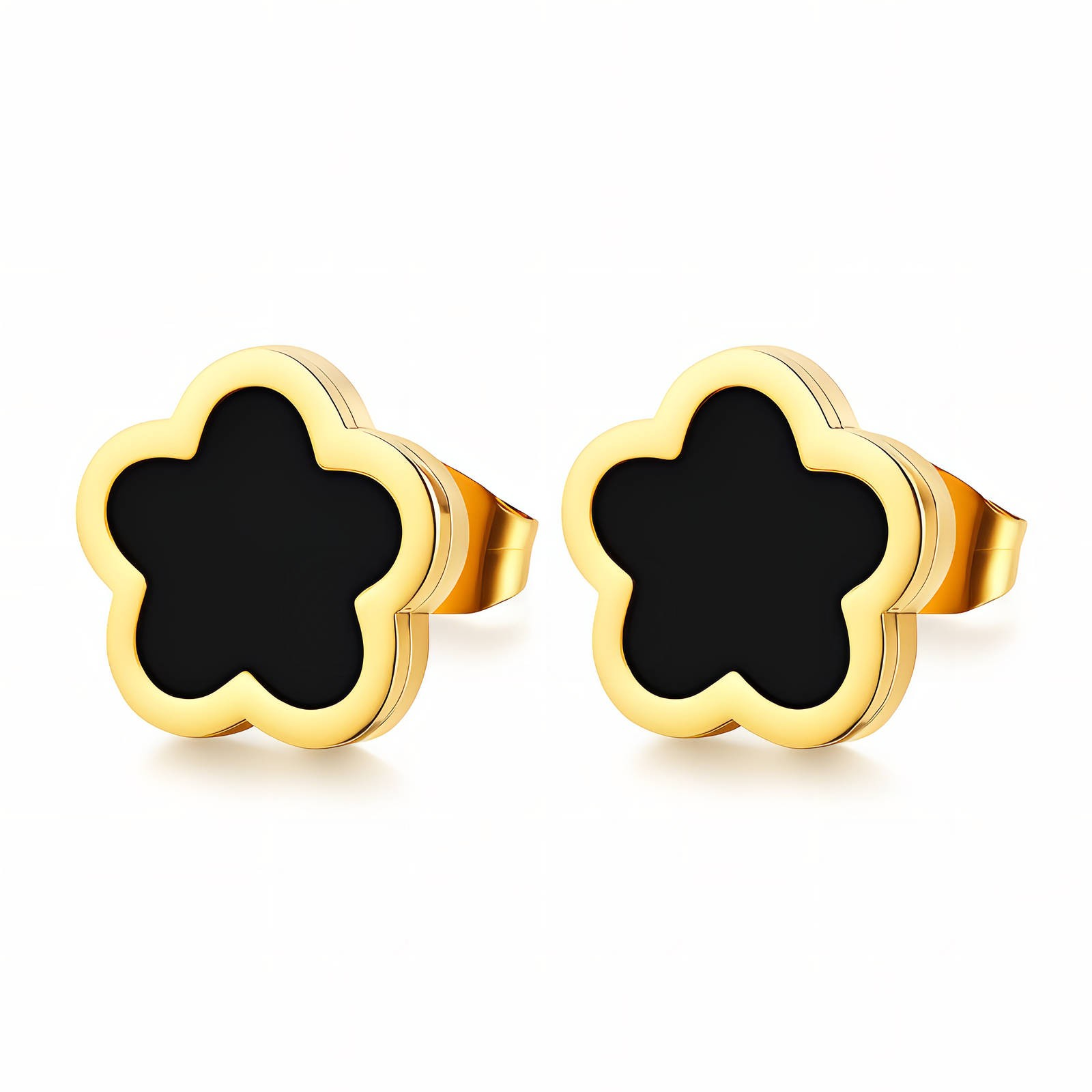 Flower Meadow Earrings | 18K Gold Plated Stainless Steel | Waterproof & Hypoallergenic Glozzo Wholesale Jewelry