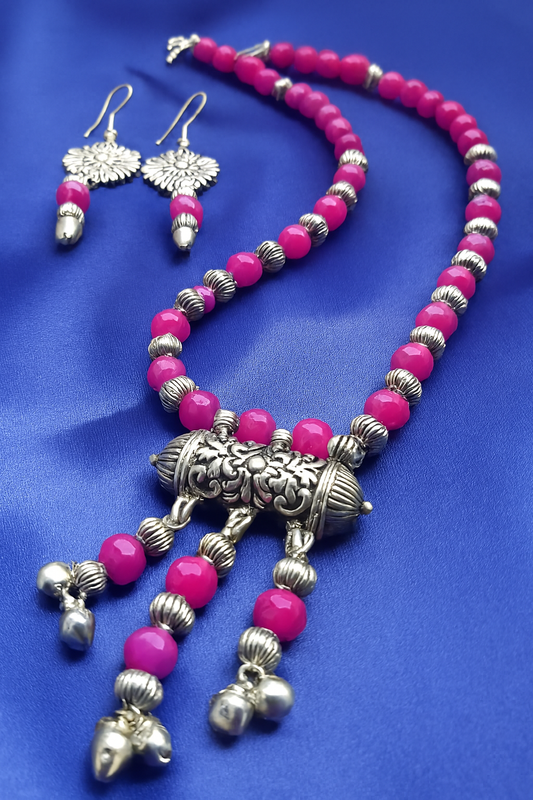Handcrafted Contemporary Beads Necklace Set BJ035