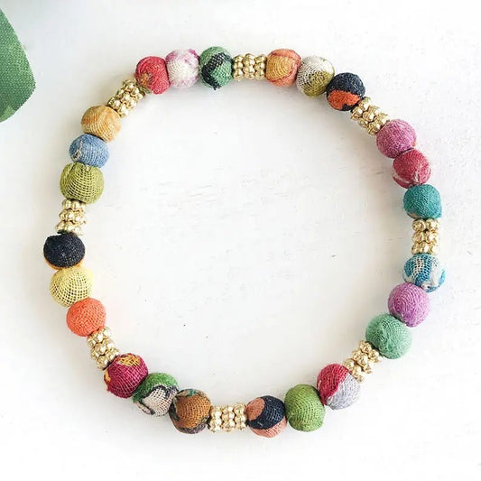 Adorned Kantha Bracelet