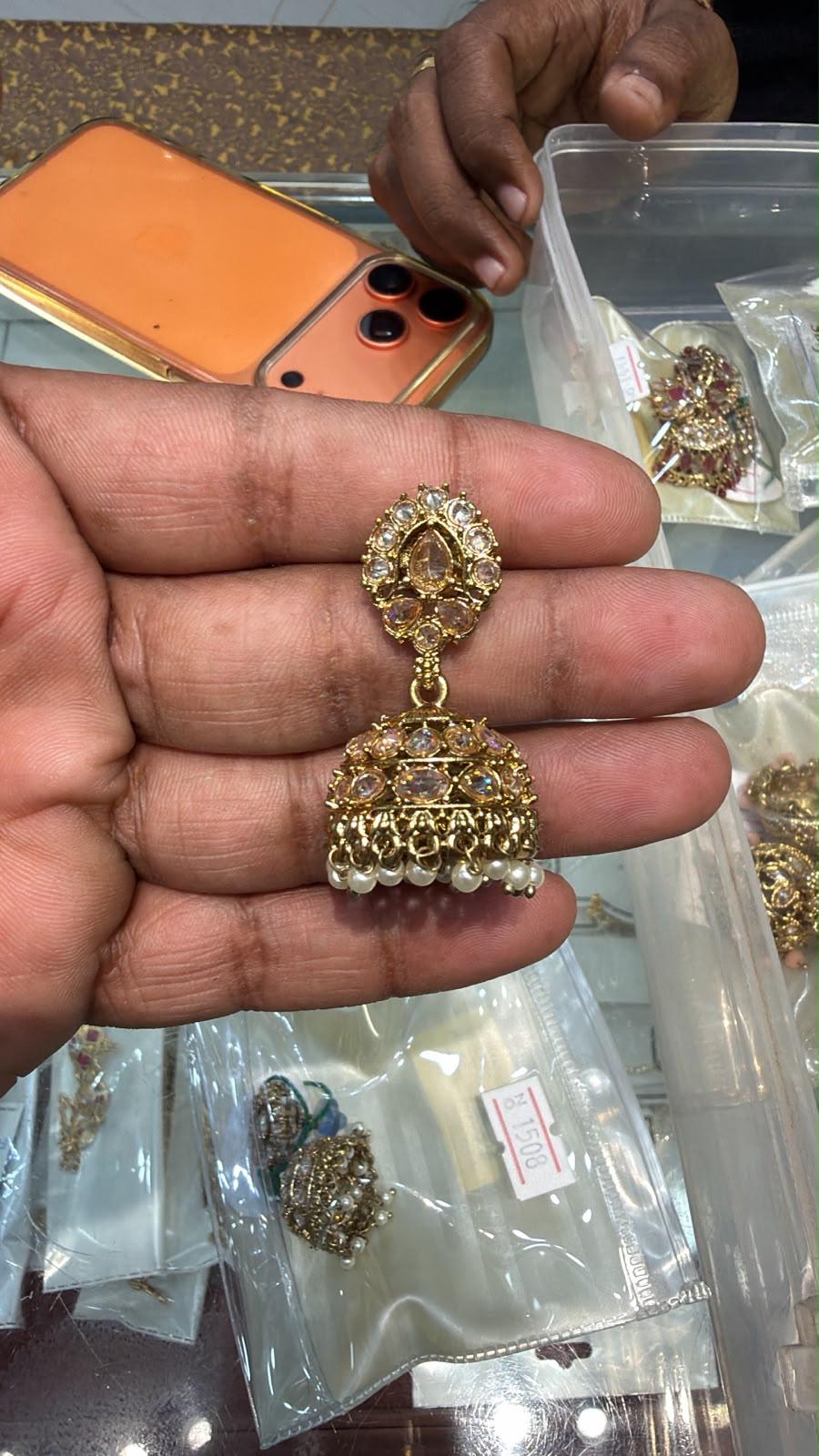 gold zhumki Deepika's Adornments