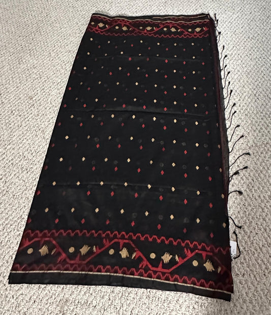 Bengal Handloom Black and Red