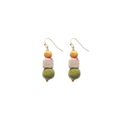 Kantha Shapes Drop Earrings