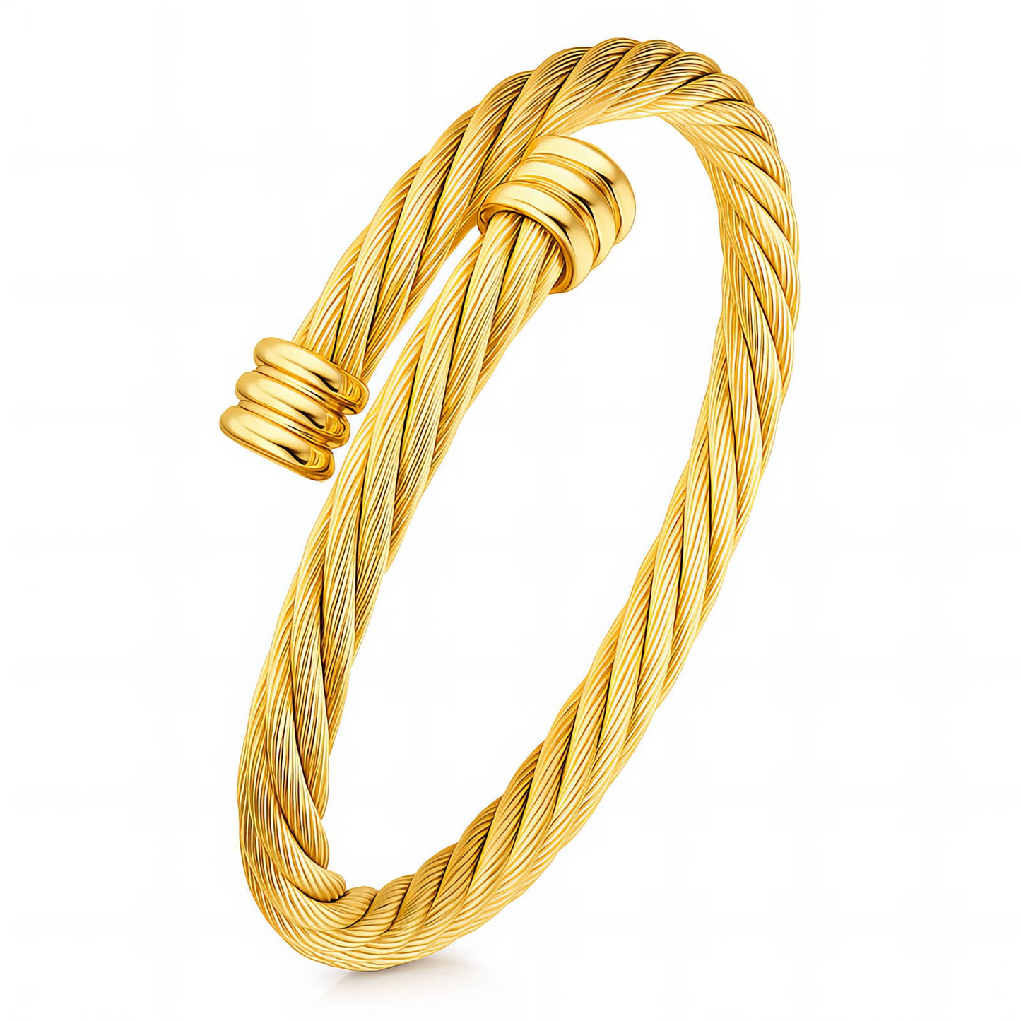 Bracelet, 18K Gold Plated Steel Glozzo Wholesale Jewelry