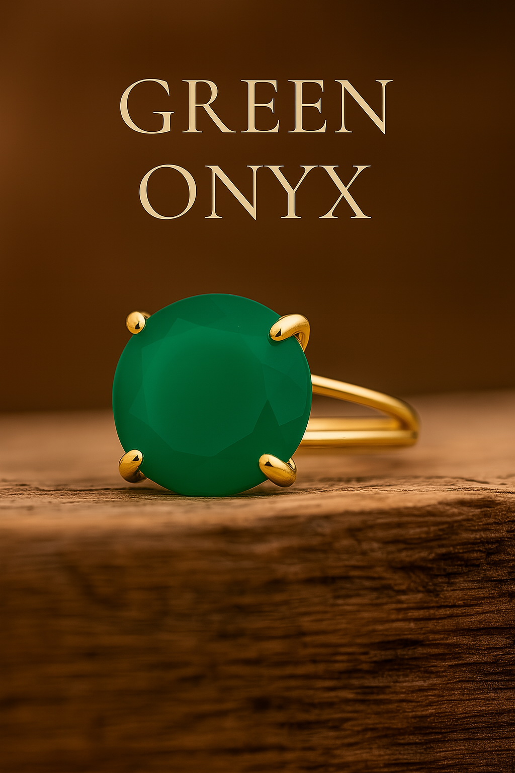 Statement Silver Ring Gold Plated