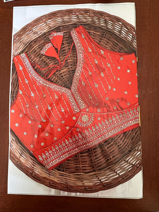 Sareeka Fancy Blouse Red